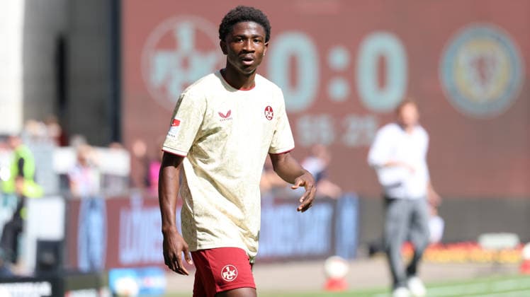 September 19, 2026, xrekx, Soccer, 2. Bundesliga, 1 FC Kaiserslautern vs. Eintracht Braunschweig, left: Ibrahim Kanate, 1 FC Kaiserslautern. DFL and DFB regulations prohibit any use of photographs as image sequences and or quasi-video. Kaiserslautern