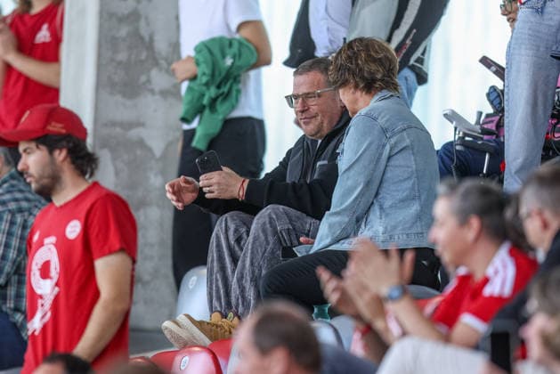 GER, Munich, FC Bayern Munich vs. FC Cologne, Google Pixel Women s Bundesliga, Soccer, DFB, 2026–2027 Season, FC Bayern Campus, Matchday 5 in Pictures: Max Eberl of FC Bayern Munich in the stands at the women’s match. DFB and DFL regulations prohibit any use of photographs as image sequences and or quasi-video, September 19, 2026 Copyright: HMBxMedia HendrikxHamelau