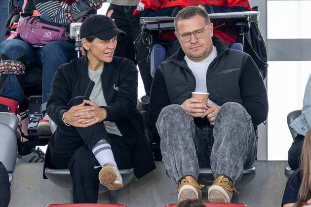 Bianca Rech, Director of Women s Soccer, FC Bayern Munich Women and Max Eberl, Sporting Director, FC Bayern Munich, in the stands (GER), FC Bayern Munich Women vs. 1. FC Köln, soccer, Google Pixel Women’s Bundesliga, Matchday 5, 2026–2027 season, September 19, 2026 DFL DFB regulations prohibit any use of photographs as image sequences and or quasi-video. Photo: HMB Media, Heike Feiner Copyright: HMBxMedia HeikexFeiner
