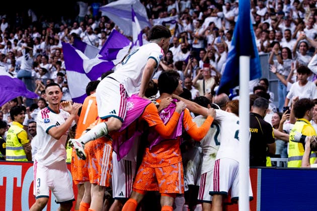 Real Madrid U20 vs. Santiago Wanderers U20, U20 Intercontinental Cup, September 19, 2026, Santiago Bernabéu Stadium, Madrid, Spain. Roberto Martin of Real Madrid celebrates his goal during the U20 Intercontinental Cup final between Real Madrid and Santiago Wanderers at the Santiago Bernabéu Stadium, Madrid, Spain Madrid Santiago Bernabéu Stadium Madrid Spain Copyright: xAlejandroxMatiasxAcostax