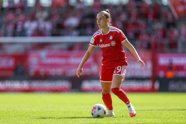 iGER, Munich, FC Bayern Munich vs. FC Cologne, Google Pixel Women’s Bundesliga, Soccer, DFB, 2026–2027 Season, FC Bayern Campus, Matchday 5 in Pictures: Katharina Naschenweng, FC Bayern Munich Women’s Team. DFB and DFL regulations prohibit any use of photographs as image sequences and or quasi-video. September 19, 2026 Copyright: HMBxMedia HendrikxHamelau