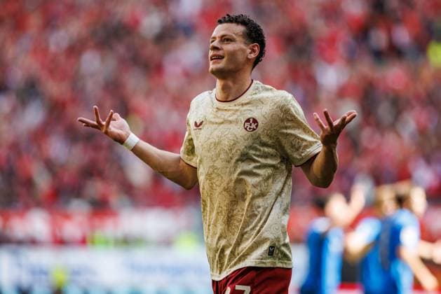 Erencan Yardimci of 1 FC Kaiserslautern celebrates the 1–0 goal; goal celebration, celebration, joy, emotions 1 FC Kaiserslautern vs. Eintracht Braunschweig, soccer, 2. Bundesliga, Matchday 6, 2026–2027 season, September 19, 2026: 1 FC Kaiserslautern vs. Eintracht Braunschweig, soccer, 2. Bundesliga, Matchday 6, 2026–2027 season, September 19, 2026 Copyright: xEibnerxPressefotox EP_ANS