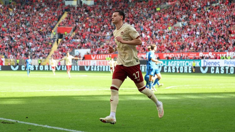 September 19, 2026, xrekx, Soccer 2. Bundesliga, 1 FC Kaiserslautern vs. Eintracht Braunschweig: Goal celebration after Erencan Yardimc scored the 1–0 goal for 1 FC Kaiserslautern. DFL and DFB regulations prohibit any use of photographs as image sequences and or QUASI-VIDEO Kaiserslautern