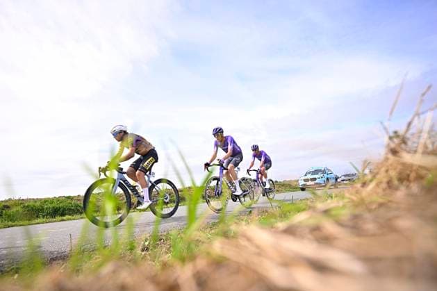 Flandrien 0.0 classic 2026 Cycling Race HAACHT, BELGIUM - SEPTEMBER 19 : Teugels Lennert (BEL) of Tarteletto Isorex, Durbridge Luke (AUS) of Team Jayco AlUla in action during the 28th edition of Flandrien 0.0 classic an UCI ProSeries 1.Pro one day cycling road race for Men Elite of 199.4 km with start in Brakel and finish in Haacht on September 19, 2026 in Haacht, Belgium, 19 09 2026 ( Motordriver Stephan Boone - Haacht Belgium  Copyright: xTomasxSiskx