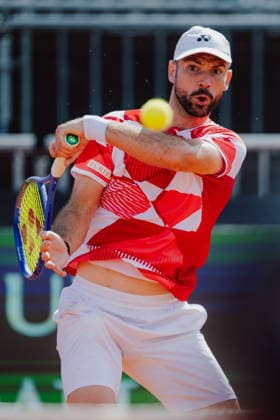 TENNIS - Davis Cup, AUT vs BEL VIENNA,AUSTRIA,19.SEP.26 - TENNIS - ITF Davis Cup, qualification round 2, Austria vs Belgium. Image shows Jurij Rodionov (AUT).  GEPAxpictures xAlexanderxSolc