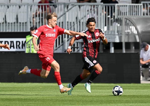 September 19, 2026, xsltx, Regional League Southwest (Soccer), Eintracht Frankfurt U21 vs. TSV Steinbach Haiger; Referee: Tim Kircher (TSV Steinbach Haiger), Marvin Dills (Eintracht Frankfurt U21)