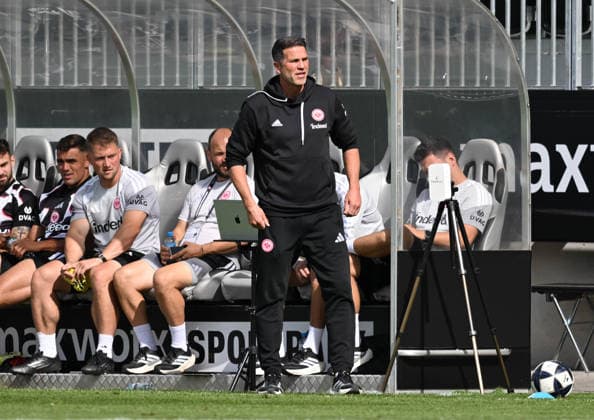September 19, 2026, xsltx, Regionalliga Southwest Soccer, Eintracht Frankfurt U21 vs. TSV Steinbach Haiger; Patrick Glöckner, Head Coach of Eintracht Frankfurt U21