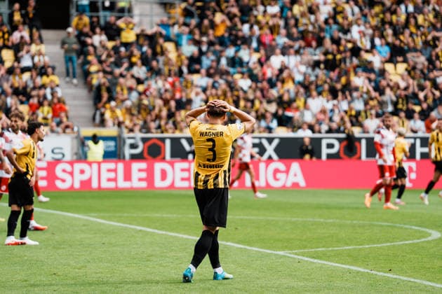German Soccer 3rd Division 2026–2027, Matchday 7: Alemannia Aachen vs. Fortuna Düsseldorf at Tivoli Aachen; Matti Wagner of Alemannia Aachen, 3: Frustration After a Missed Scoring Opportunity Copyright: xThiemoxRudolphx