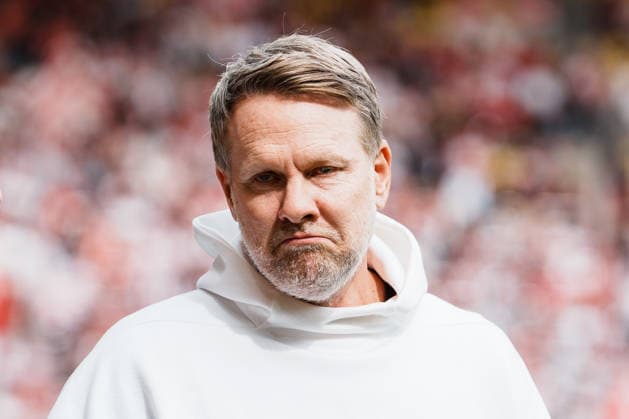 German Soccer 3rd Division 2026–2027, Matchday 7: Alemannia Aachen vs. Fortuna Düsseldorf at Tivoli Aachen; Sascha Rösler, Head of Licensing at Fortuna Düsseldorf, before an interview with Magenta Sport; Profile Copyright: xThiemoxRudolphx