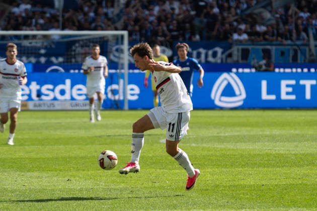 September 19, 2026, xjyhynx, Soccer 2. Bundesliga, Karlsruher SC vs. 1. FC Nürnberg, from left: William Boving 11, 1 FC Nürnberg DFL DFB REGULATIONS PROHIBIT ANY USE OF PHOTOGRAPHS as IMAGE SEQUENCES and or QUASI-VIDEO Karlsruhe