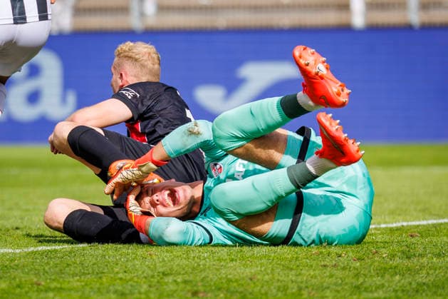 KOELN, GERMANY - SEPTEMBER 19, 2026: Keeper David Klein (FC Ingolstadt, 47) during the 3rd division match on gameday 7 between Viktoria Koeln vs. FC Ingolstadt at the Sportpark Hoehenberg on September 19, 2026 in Koeln, Germany. DFL REGULATIONS PROHIBIT ANY USE OF PHOTOGRAPHS AS IMAGE SEQUENCES AND OR QUASI-VIDEO. Nordrhein-Westfalen Germany Copyright: xAxelxKohringx