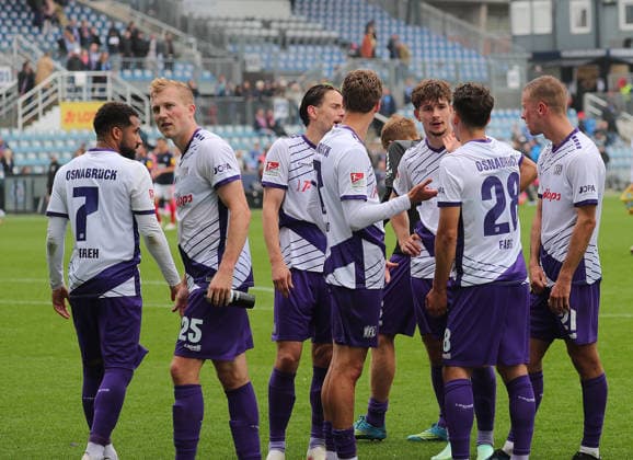 Happy Osnabrück Soccer, Men s Team, 2026–2027 Season, 2nd Bundesliga, Holstein Stadium, Holstein Kiel vs. VfL Osnabrück, 1–1. DFL regulations prohibit any use of photographs as image sequences and or quasi-video.