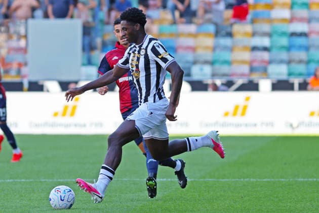 Udinese™s Hassane Kamara during the Serie A soccer match between Udinese and Cagliari at the Friuli Stadium in Udine, north east Italy - September 19, 2026. - Soccer  Copyright: xAndreaxBressanutti LaPressex