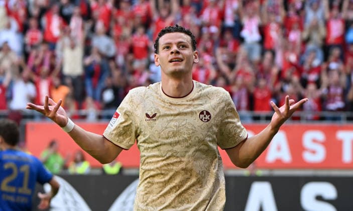 Soccer, 2. Bundesliga, 2026–27 Season, September 19, 2026, Fritz Walter Stadium: 1. FC Kaiserslautern vs. Eintracht Braunschweig, 1–0. GOAL SCORER FOR THE 1–0: Erencan YARDIMCI 1 FC Kaiserslautern 1 FC Kaiserslautern