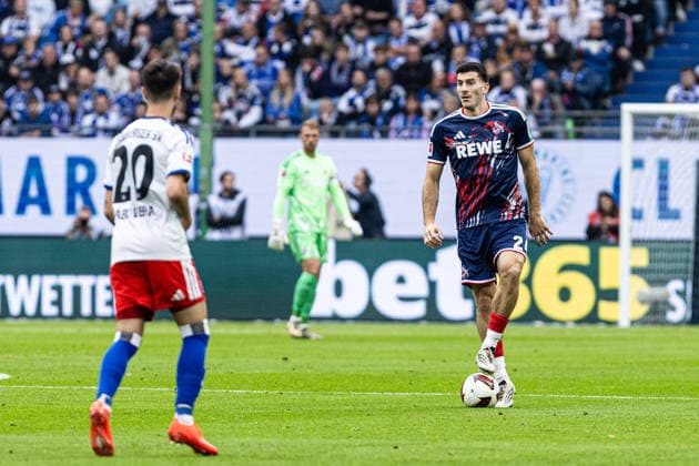 1 German Bundesliga: Hamburger SV 1 FC Köln, September 19, 2026; Luka Lochoshvili, FC Köln, 24; 1 German Bundesliga, Matchday 4: Hamburger SV 1 FC Köln, Volksparkstadion, Hamburg September 19, 2026 DFL regulations prohibit any use of photographs as image sequences and or quasi-video Copyright: xBEAUTIFULxSPORTS Buriakovx
