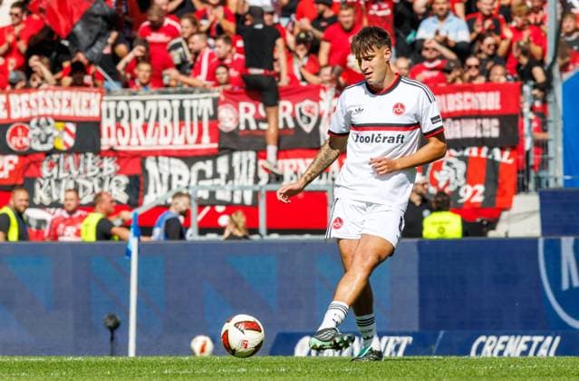 September 19, 2026 Soccer Season 2026–2027 Matchday 2 Bundesliga Karlsruher SC (KSC) vs. 1. FC Nürnberg (FCN) Club Sports Photo Zink DaMa xdaxmax DFL regulations prohibit any use of photographs as image sequences and or quasi-video For editorial use only. Javier Fernandez 8, 1 FC Nürnberg (FCN)