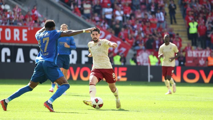 September 19, 2026, xrekx, Soccer 2. Bundesliga, 1 FC Kaiserslautern vs. Eintracht Braunschweig, left: Semih Sahin, 1 FC Kaiserslautern. DFL and DFB regulations prohibit any use of photographs as image sequences and or quasi-video. Kaiserslautern