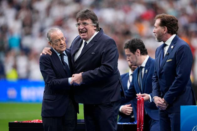 September 19, 2026, Madrid, Madrid, Spain: Florentino Perez during the Under-20 Intercontinental Cup Final 2026, football match between Real Madrid and Santiago Wonders at Bernabeu stadium on September 19, 2026, in Madrid, Spain. Madrid Spain - ZUMAa181 20260919_zaa_a181_127 Copyright: xOscarxJ.xBarrosox