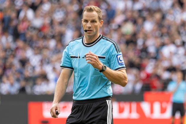1 Bundesliga Soccer: Eintracht Frankfurt vs. SC Freiburg, September 19, 2026; Sören Storks (referee), close-up, portrait; Eintracht Frankfurt vs. SC Freiburg, Frankfurt, Deutsche Bank Park, September 19, 2026 Copyright: xBEAUTIFULxSPORTS Gawlikx