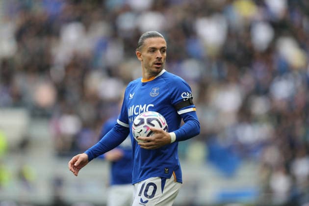 LIVERPOOL, ENGLAND, SEPTEMBER 19: Jack Grealish of Everton FC looks on during the Premier League 2026 27 match between Everton and Ipswich Town at the Hill Dickinson Stadium in Liverpool, England. (Photo by Barkley Costello Sports Press Photo) (Barkley Costello Sports Press Photo SPP) Copyright: xBarkleyxCostello SportsxPressxPhotox xSPPx spp-en-BaCoPrPh-SPP26a_barkleyc_1609_ 010