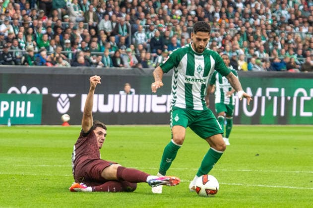 German Soccer 1st Bundesliga, Matchday 4, 2026–2027, Werder Bremen vs. FC Augsburg on September 19, 2026, at the Weserstadion in Bremen. Ludovit Reis (Werder Bremen), 15 Copyright: xSvenxHeidmannx