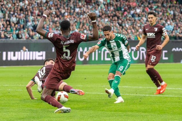 German Soccer 1st Bundesliga, Matchday 4, 2026–2027, Werder Bremen vs. FC Augsburg on September 19, 2026, at the Weserstadion in Bremen. Ludovit Reis (Werder Bremen), 15 Copyright: xSvenxHeidmannx