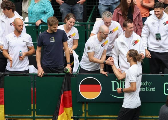 Alexander Zverev, Team Germany, Davis Cup: Germany vs. Croatia, Heristo Arena, Halle, Westphalia, Germany; Tennis Davis Cup 20026, Heristo Arena, Halle, North Rhine-Westphalia, Germany, September 19, 2026 Copyright: xJuergenxHasenkopfx