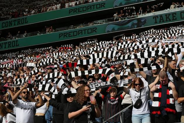 September 19, 2026 xmgoodx Frankfurt am Main, Deutsche Bank Park Bundesliga Season 2026–2027 Eintracht Frankfurt vs. SC Freiburg Eintracht Frankfurt Fans: Flags, Banners, Scarves DFL DFB REGULATIONS PROHIBIT ANY USE OF PHOTOGRAPHS AS IMAGE SEQUENCES AND OR QUASI-VIDEO