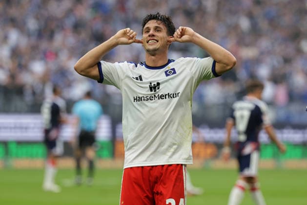 September 19, 2026 xfsx Soccer 1. Bundesliga Hamburger Sportverein 1 FC Cologne v l HSV celebrates the 1-0 goal by Nicolas Capaldo Hamburger SV, 24 DFL DFB regulations prohibit any use of photographs as image sequences and or quasi-video Copyright: HMBxMedia FernandoxSoares