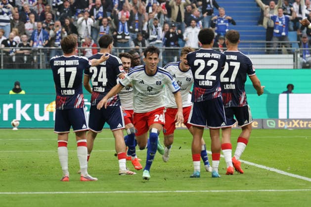 September 19, 2026 xfsx Soccer 1. Bundesliga Hamburger Sportverein 1 FC Cologne v l HSV celebrates the 1-0 goal by Nicolas Capaldo Hamburger SV, 24 DFL DFB regulations prohibit any use of photographs as image sequences and or quasi-video Copyright: HMBxMedia FernandoxSoares