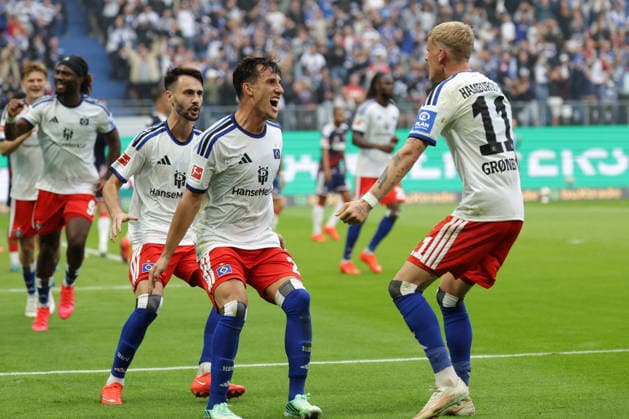 September 19, 2026 xfsx Soccer 1. Bundesliga Hamburger Sportverein 1 FC Cologne v l HSV celebrates the 1-0 goal by Nicolas Capaldo Hamburger SV, 24 DFL DFB regulations prohibit any use of photographs as image sequences and or quasi-video Copyright: HMBxMedia FernandoxSoares
