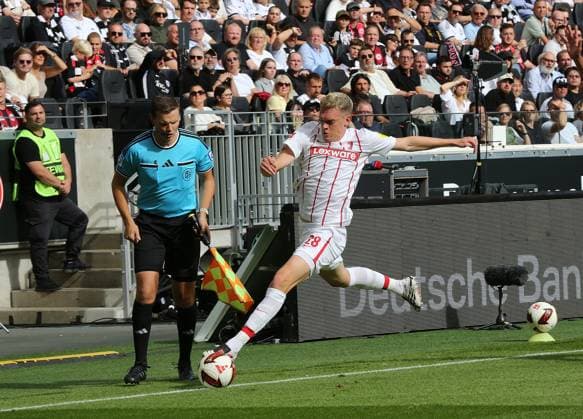 September 19, 2026 xmgoodx Frankfurt am Main, Deutsche Bank Park, Bundesliga Season 2026–2027, Eintracht Frankfurt vs. SC Freiburg, Matthias Ginter (Freiburg). DFL and DFB regulations prohibit any use of photographs as image sequences and or quasi-video.