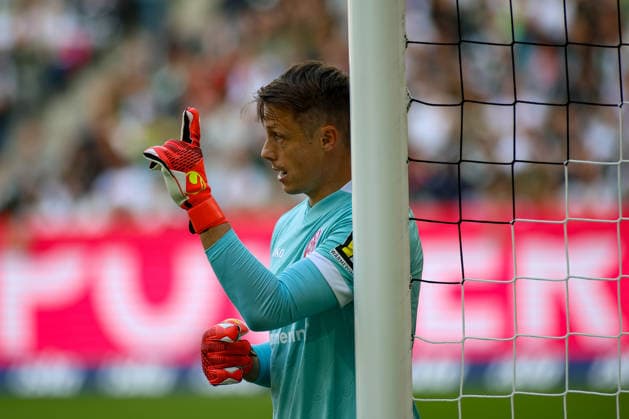 September 19, 2026, GER, Soccer, Men s, Bundesliga, 1. Bundesliga, 2026–2027 Season, VfL Borussia Mönchengladbach vs. FSV Mainz 05, Alexander Schwolow (M05) gesturing, gestures Copyright: xSvenxHanischx