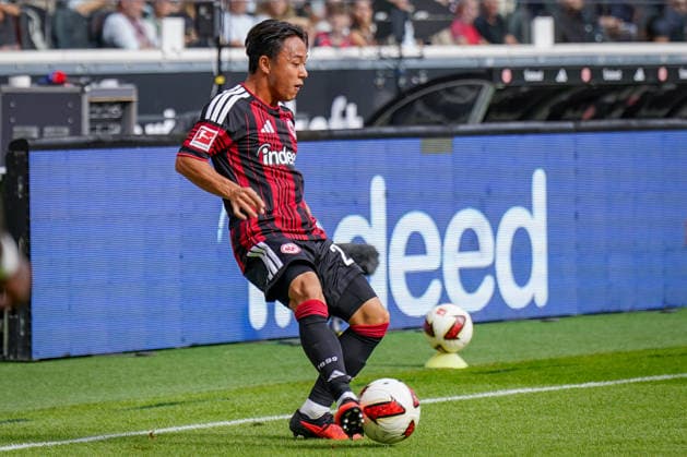 German Soccer Bundesliga 2026–2027, Matchday 4: Eintracht Frankfurt vs. SC Freiburg at Deutsche Bank Park, Frankfurt; Keita Kosugi, Eintracht Frankfurt, 26 Copyright: xJOERANxSTEINSIEKx