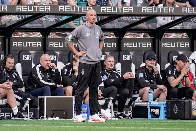 Germany Soccer Season 2026–2027, 1. Bundesliga, Matchday 4, Borussia Mönchengladbach vs. 1. FSV Mainz 05 at Borussia Park, Mönchengladbach; Jan Moritz Lichte, Assistant Coach, Borussia Mönchengladbach; facial expressions, emotions; Mönchengladbach at Borussia Park, Germany Copyright: xBennetxLongx