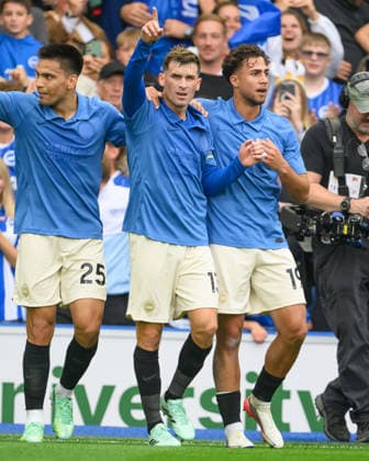 19 September 2026 - Brighton and Hove Albion v Arsenal - Premier League - Amex Stadium - Brighton. Brighton and Hove Albion v Arsenal - Premier League - Amex Stadium - Brighton. Pascal Gross celebrates scoring Brighton s first goal. Picture : Mark Pain BRIGHTON England  Copyright: xMarkxPainx