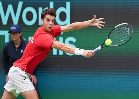 Matej Dodig, Davis Cup: Germany vs. Croatia, Heristo Arena, Halle West, Germany; Tennis Davis Cup 20026; Heristo Arena, Halle West, North Rhine-Westphalia, Germany; September 19, 2026 Copyright: xJuergenxHasenkopfx
