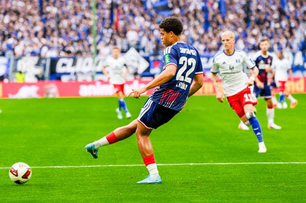 Germany Soccer Bundesliga 2026–27, Matchday 4: Hamburger SV (HSV) vs. 1. FC Köln, Volkspark Stadium, Hamburg; Jahmai Simpson Pusey, 1. FC Köln, 22 Copyright: xStefanxTrochax