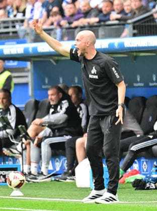 September 19, 2026, German Soccer, Men s, 1. Bundesliga, Matchday 4, 2026–2027 Season, Hamburg, Hamburger SV vs. 1. FC Köln; Coach: Rene Wagner; Cologne; DFB and DFL regulations prohibit any use of photographs as image sequences and or quasi-video; Hamburg Volksparkstadion, Hamburg, Germany Copyright: xnordphotoxGmbH xWitkex