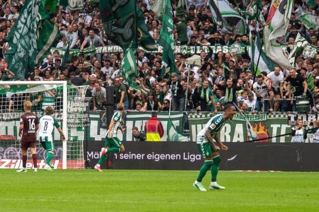 German Soccer 1st Bundesliga, Matchday 4, 2026–2027, Werder Bremen vs. FC Augsburg on September 19, 2026, at the Weserstadion in Bremen; 2–2 goal by Niclas Füllkrug of Werder Bremen, 10: celebration, joy, goal celebration, emotions Copyright: xSvenxHeidmannx