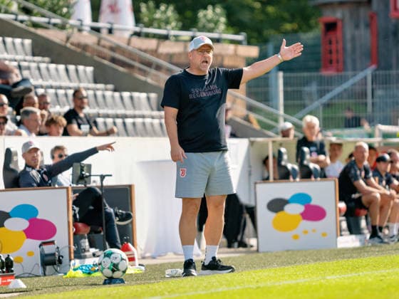 Coach Sascha Hildmann, SSV Jahn Regensburg (GER), Soccer, VfB Stuttgart II vs. SSV Jahn Regensburg, 3. Liga, Matchday 7, 2026–2027 Season, September 19, 2026 GER, Soccer, VfB Stuttgart II vs. SSV Jahn Regensburg, 3rd Division, Matchday 7, 2026–2027 season, September 19, 2026 Aspach Copyright: xCarstenxSchweringx EP_CSG