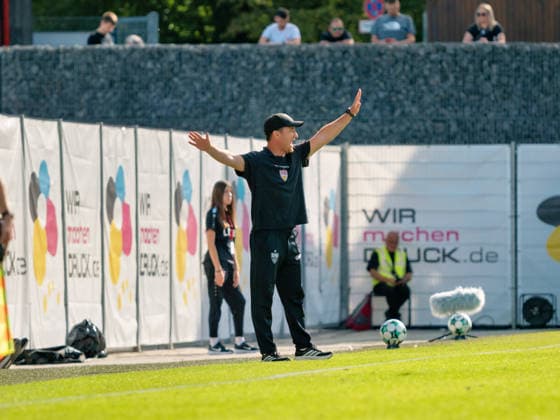 Coach Nico Willig, VfB Stuttgart II (GER), Soccer, VfB Stuttgart II vs. SSV Jahn Regensburg, 3rd Division, Matchday 7, 2026–2027 Season, September 19, 2026 GER, Soccer, VfB Stuttgart II vs. SSV Jahn Regensburg, 3rd Division, Matchday 7, 2026–2027 season, September 19, 2026 Aspach Copyright: xCarstenxSchweringx EP_CSG