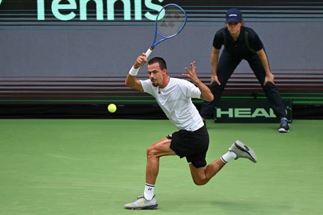 Daniel Altmaier GER September 19, 2026 ¢ Tennis ¢ Davis Cup Qualifiers, 2nd Round ¢ Germany vs. Croatia, Heristo Arena, Halle Westfalen, North Rhine-Westphalia, Germany Copyright: xpepphotox xHorstxMauelshagenx pep00321, pep_20260919_hm