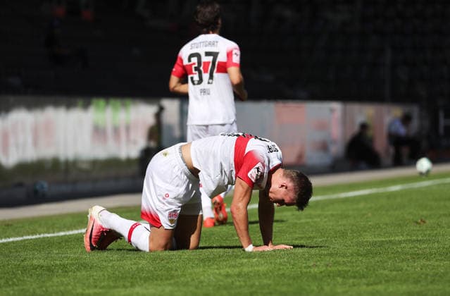 September 19, 2026, Germany, Aspach Soccer: VfB Stuttgart II vs. SSV Jahn Regensburg, Oliver Rölke: VfB II Disappoints