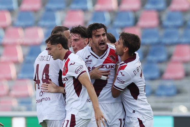 Torino™s Sandro Kelonovic exultation goal during the Serie A soccer match between Bologna and Torino at the Renato Dall™Ara Stadium in Bologna, north Italy - Sunday, September 19 2026 -  Copyright: xGiannixSantandrea LaPressex