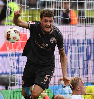 September 19, 2026, xophax, Soccer, Bundesliga 1, DFL, Borussia Mönchengladbach vs. 1. FSV Mainz 05, Eric Martel, Mainz 05 scores the 3-2 goal for Mainz, DFL, DFB REGULATIONS PROHIBIT ANY USE OF PHOTOGRAPHS AS IMAGE SEQUENCES AND OR QUASI VIDEO Mönchengladbach
