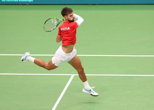 Team Croatia, Dino Prizmic, Davis Cup: Germany vs. Croatia, Heristo Arena, Halle West, Germany; Tennis Davis Cup 20026, Heristo Arena, Halle West, North Rhine-Westphalia, Germany, September 19, 2026 Copyright: xJuergenxHasenkopfx