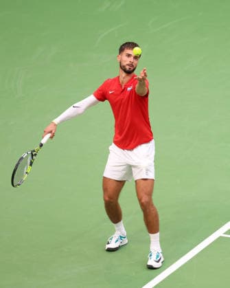 Team Croatia, Dino Prizmic, Davis Cup: Germany vs. Croatia, Heristo Arena, Halle West, Germany; Tennis Davis Cup 20026, Heristo Arena, Halle West, North Rhine-Westphalia, Germany, September 19, 2026 Copyright: xJuergenxHasenkopfx