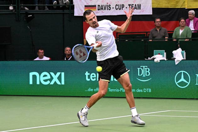Daniel Altmaier GER September 19, 2026 ¢ Tennis ¢ Davis Cup Qualifiers, 2nd Round ¢ Germany vs. Croatia, Heristo Arena, Halle Westfalen, North Rhine-Westphalia, Germany Copyright: xpepphotox xHorstxMauelshagenx pep00321, pep_20260919_hm