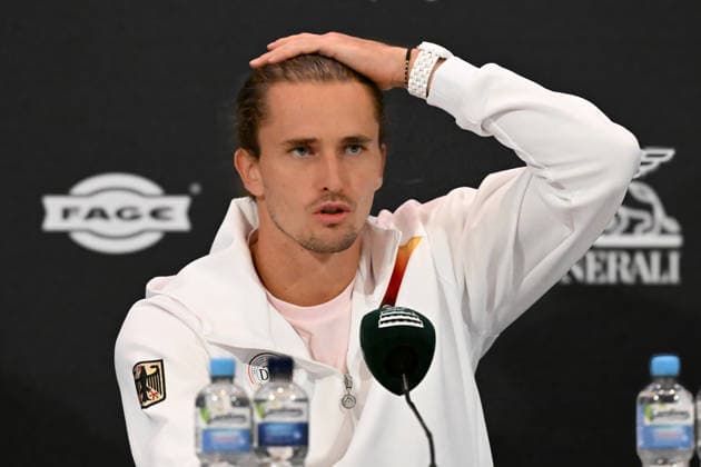 Alexander Zverev (GER) at the press conference on September 19, 2026 ¢ Tennis ¢ Davis Cup Qualifiers, 2nd Round ¢ Germany vs. Croatia, Heristo Arena, Halle Westfalen, North Rhine-Westphalia, Germany Copyright: xpepphotox xHorstxMauelshagenx pep00321, pep_20260919_hm